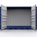 Side opening shipping container