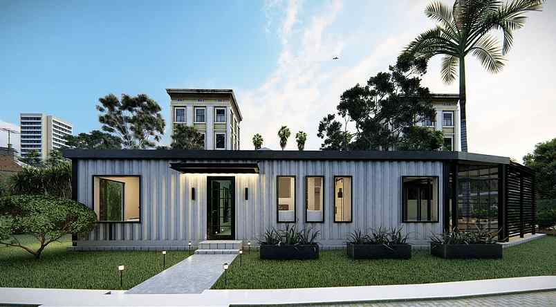2 1 container home