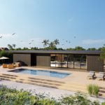 exterior of the Model 6 california prefabricated container home